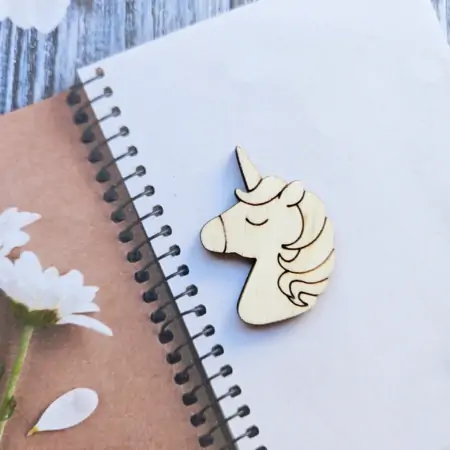 Sagoma in legno Unicorno viso