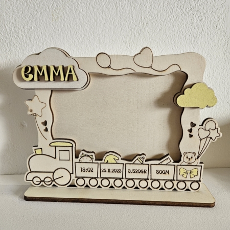 Cornice Nascita con Trenino