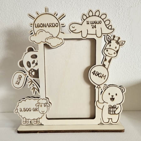 Cornice Nascita con Animaletti