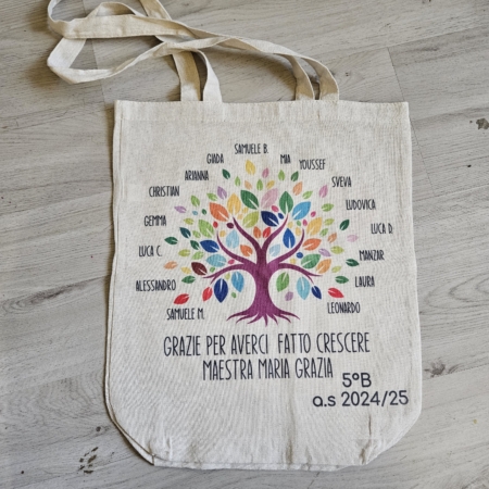 Tote Bag in cotone Albero della vita Maestre
