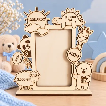 Cornice Nascita con Animaletti