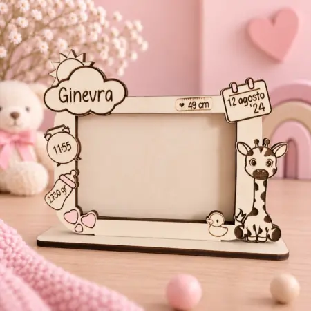 Cornice Nascita con Giraffa