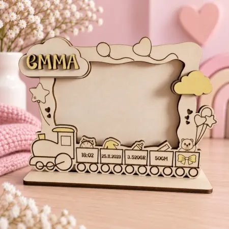 Cornice Nascita con Trenino