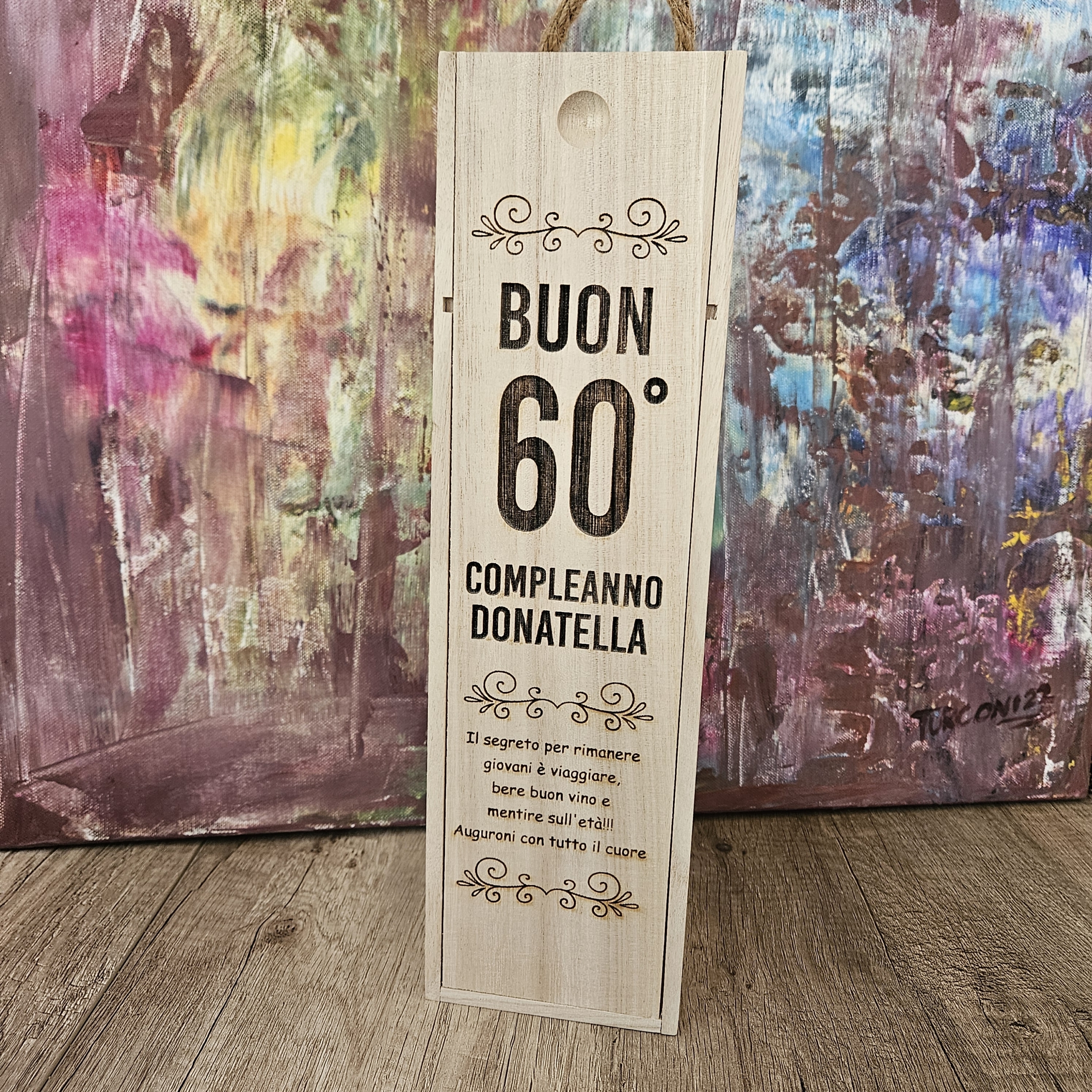 Scatola porta bottiglia di vino