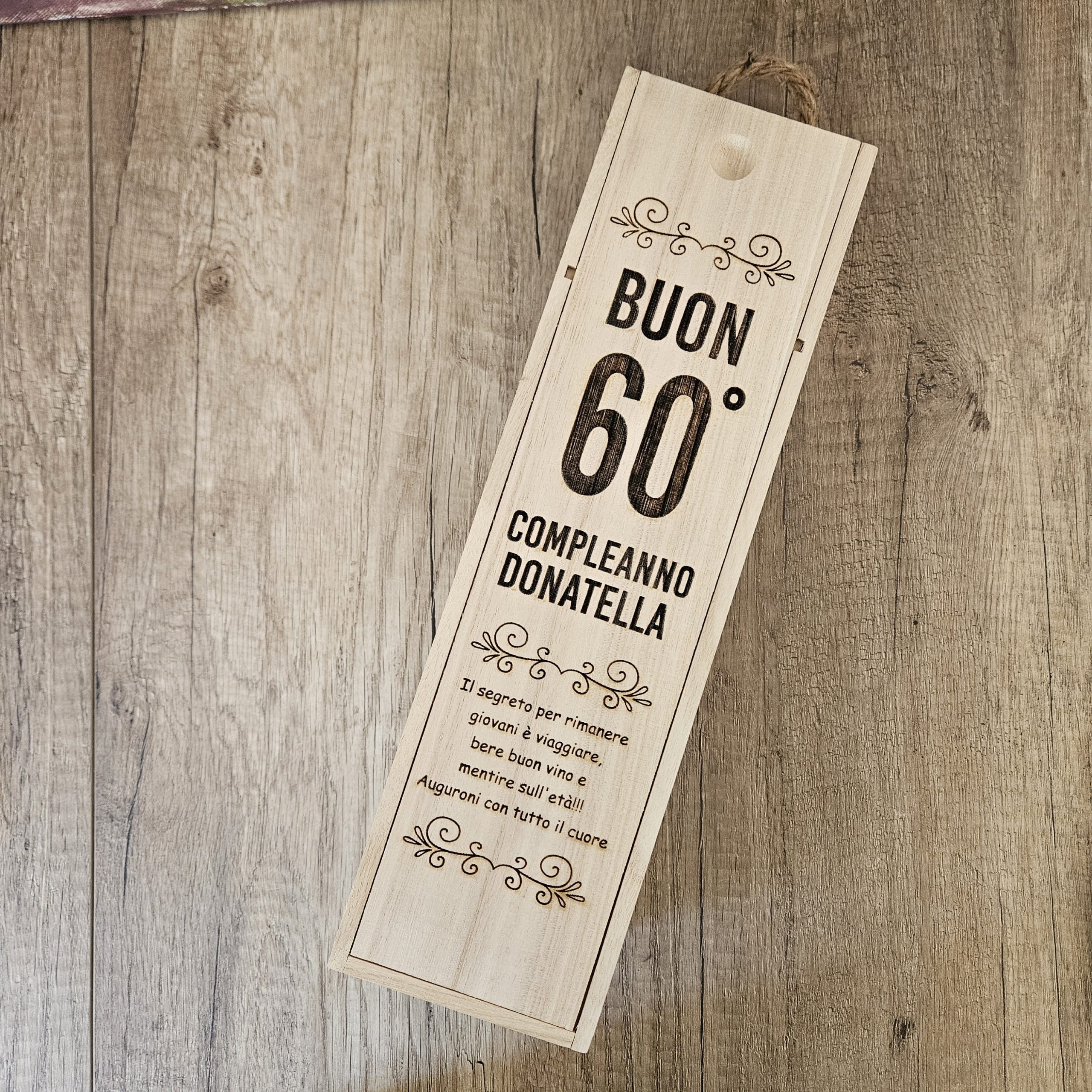 Scatola porta bottiglia di vino - immagine 2