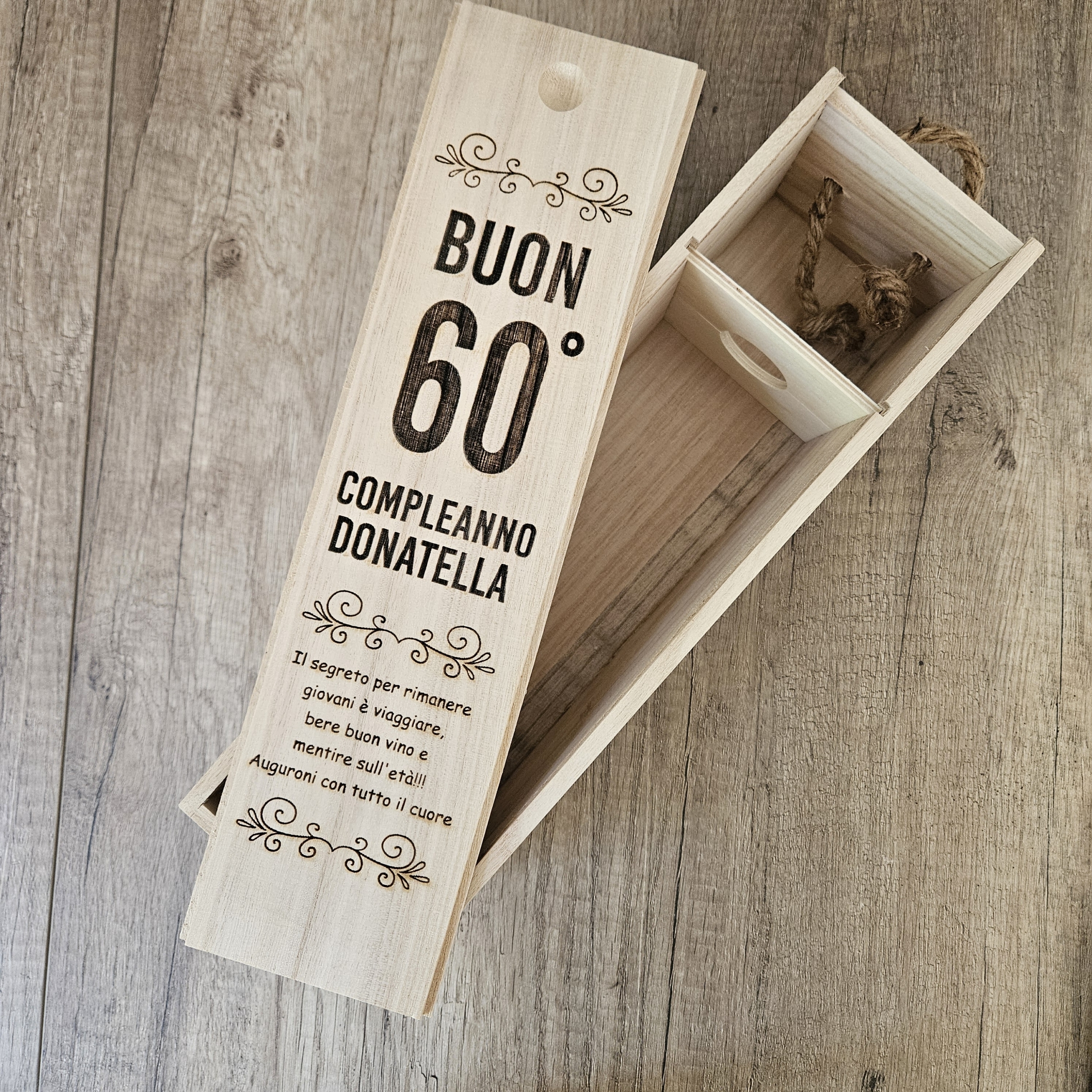 Scatola porta bottiglia di vino - immagine 3