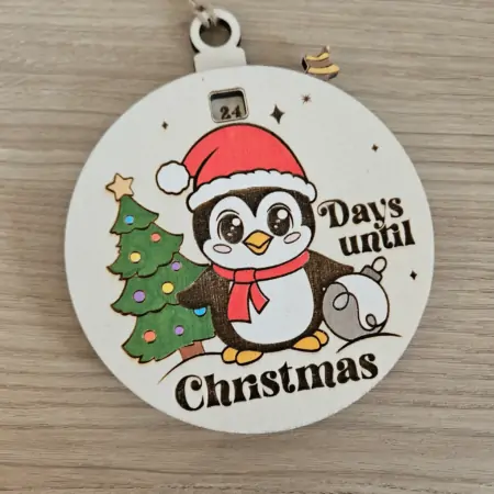 Pallina Countdown Pinguino natalizio
