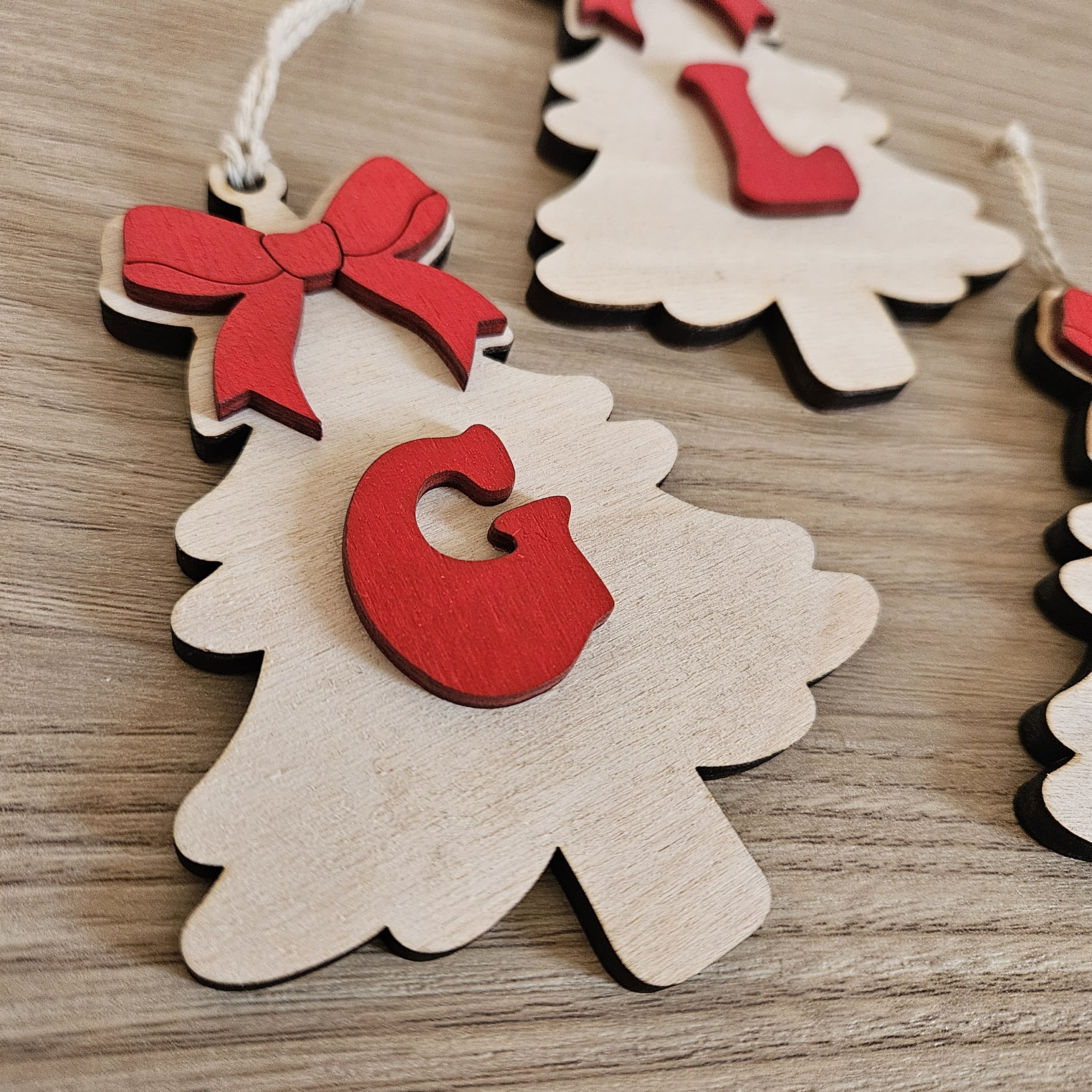 Pallina Alberello con Lettera e Fiocco - immagine 3