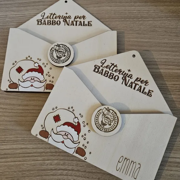 Porta Letterina dipinta per Babbo Natale
