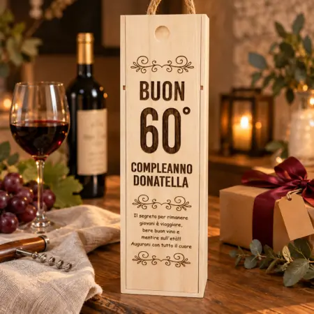 Scatola porta bottiglia di vino