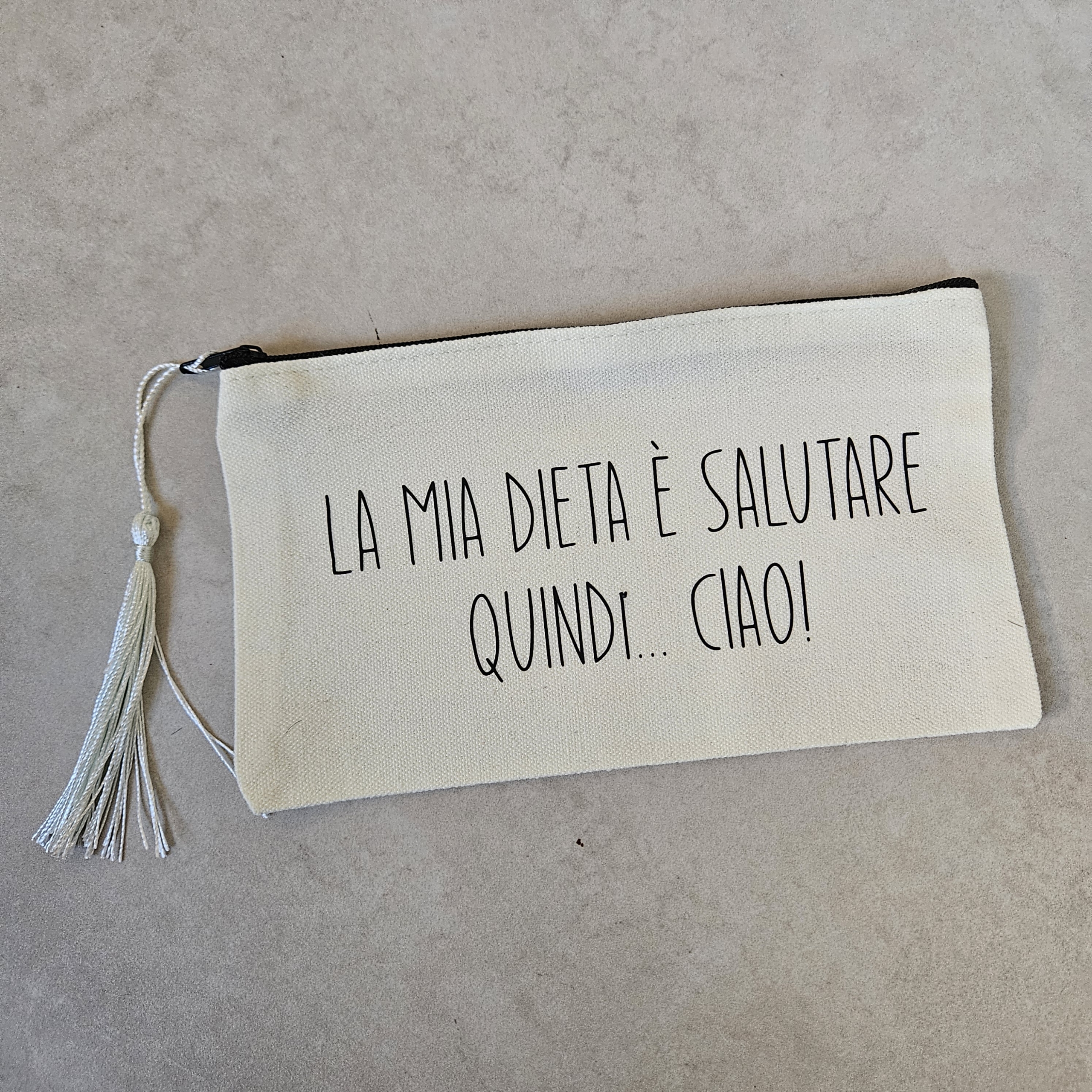 Pochette personalizzata "La mia Dieta è salutare, quindi CIAO"