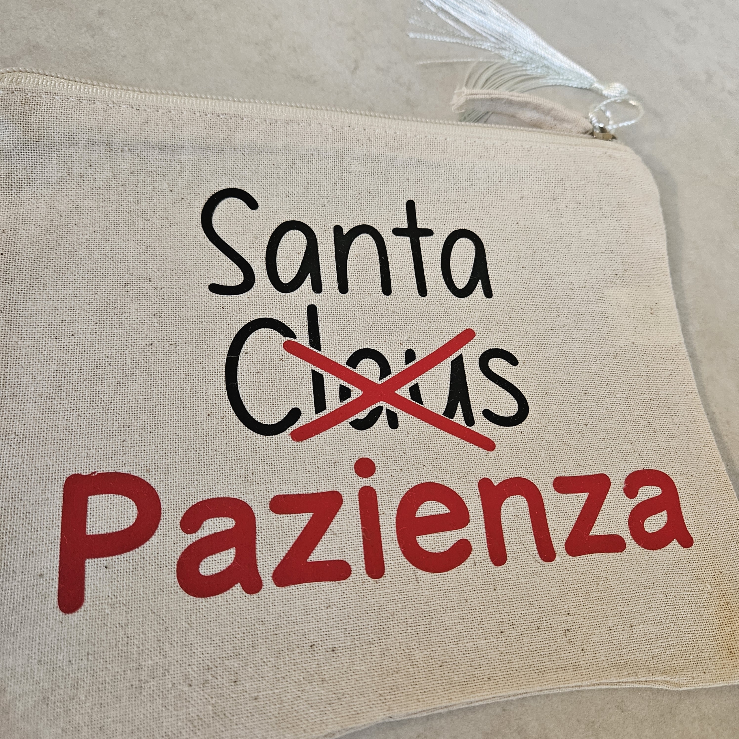 Pochette personalizzata "Santa..PAZIENZA" - immagine 2