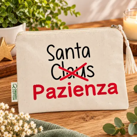 Pochette personalizzata "Santa..PAZIENZA"