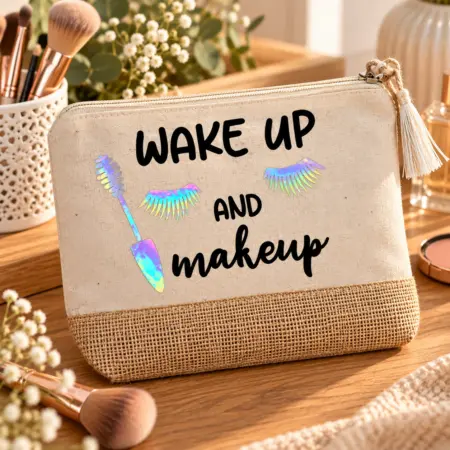 Pochette personalizzata "Wake Up and Make UP"