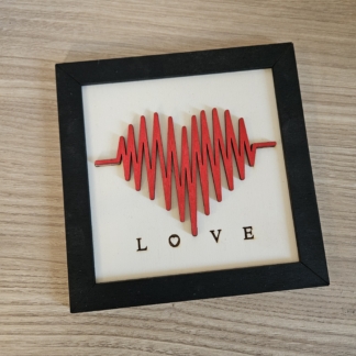 Quadretto Love "Battiti del cuore"