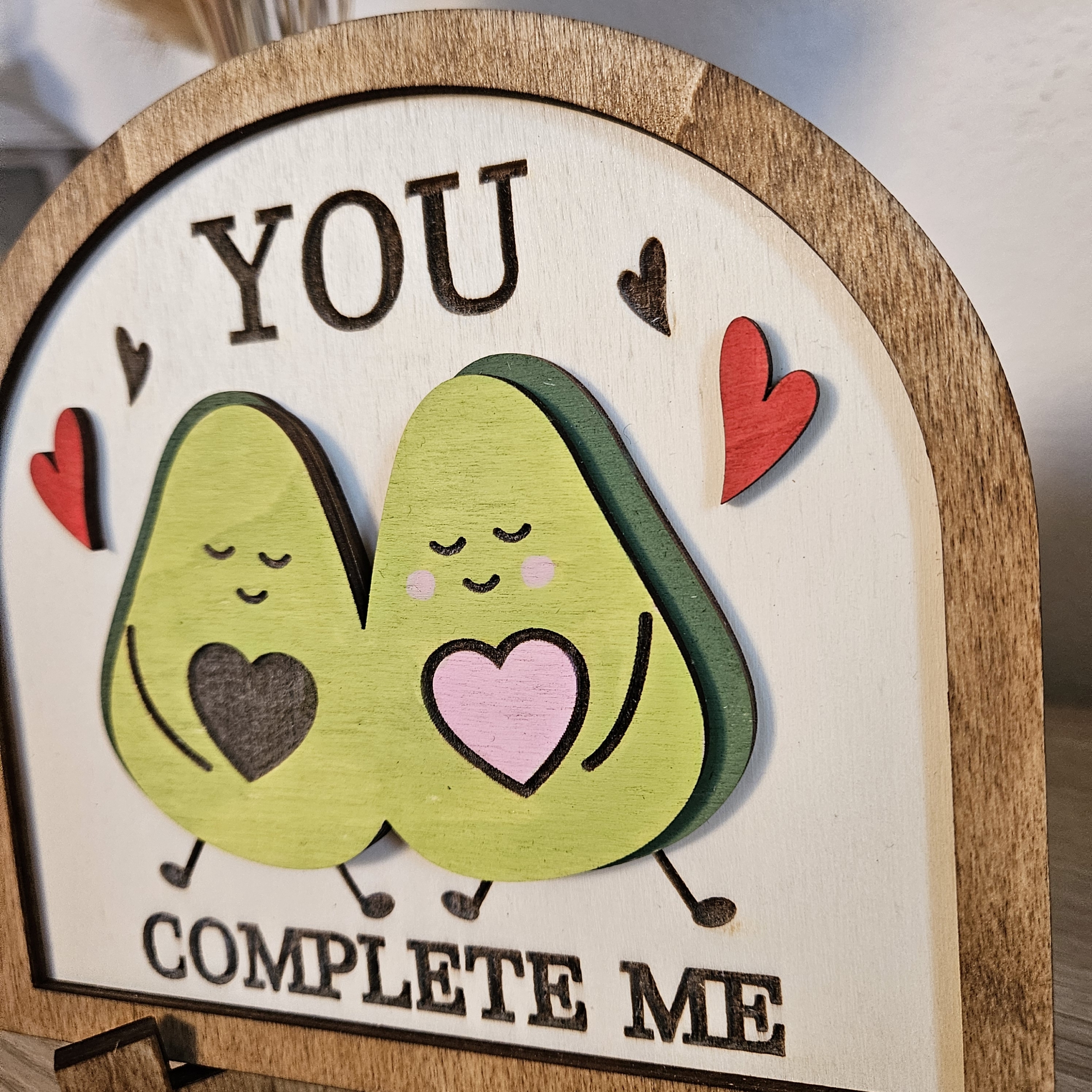 Quadretto Avocado "you complete me" - immagine 2