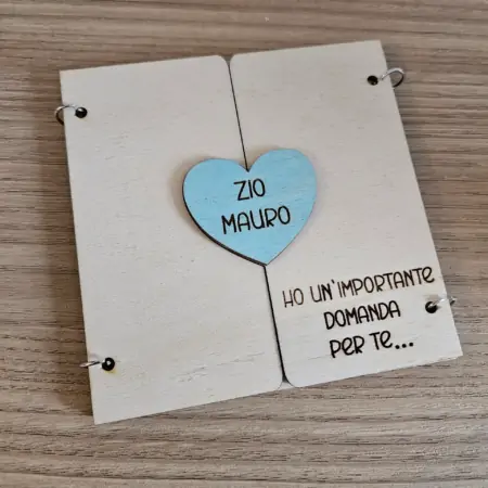 Proposta Padrino e Madrina a Libro con Cuore