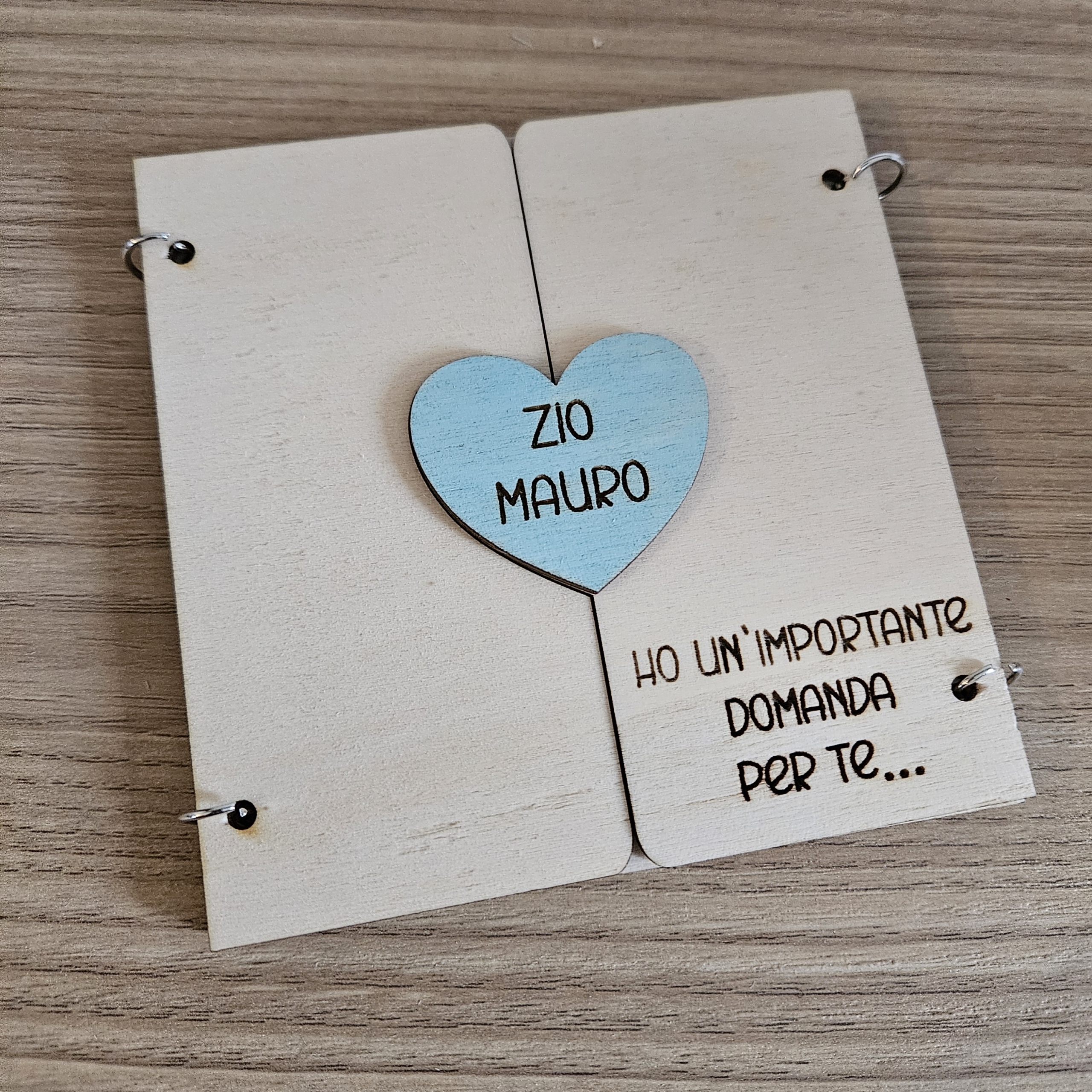 Proposta Padrino e Madrina a Libro con Cuore