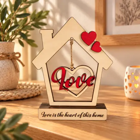 Decorazione casetta "Love"
