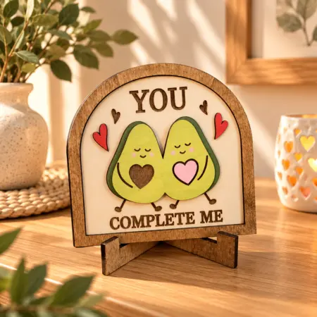 Quadretto Avocado  "you complete me"