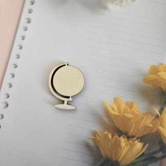 Sagoma in legno Mappamondo semplice