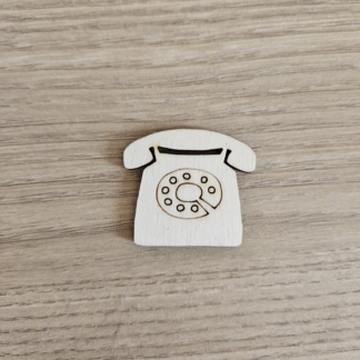 Sagoma in legno Telefono Vintage