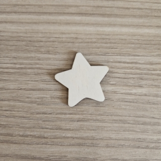Sagoma in legno Stella arrotondata