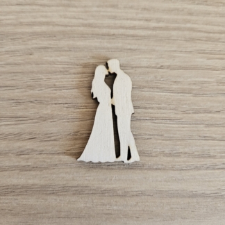 Sagoma in legno Silhouette Sposi