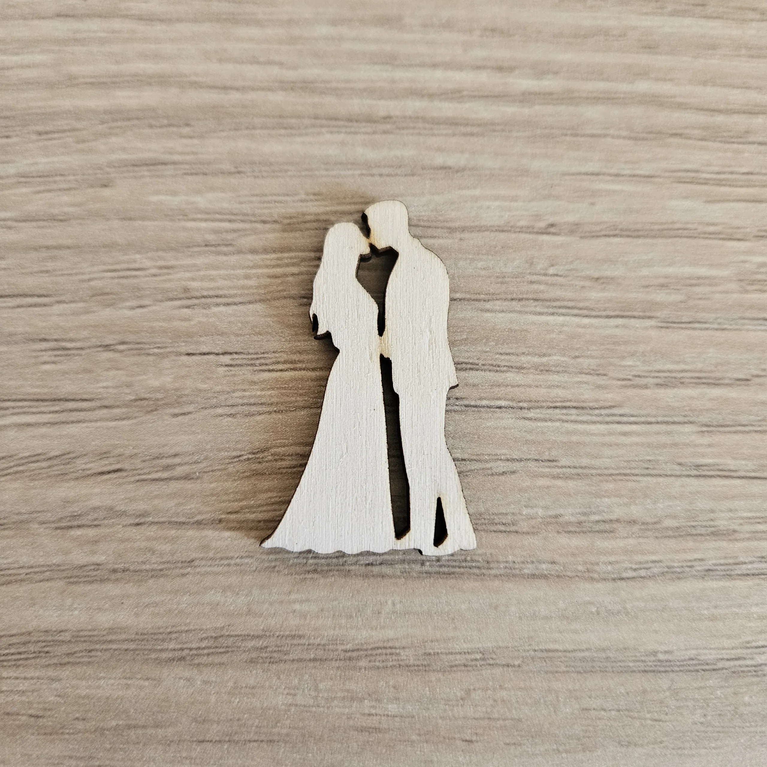 Sagoma in legno Silhouette Sposi