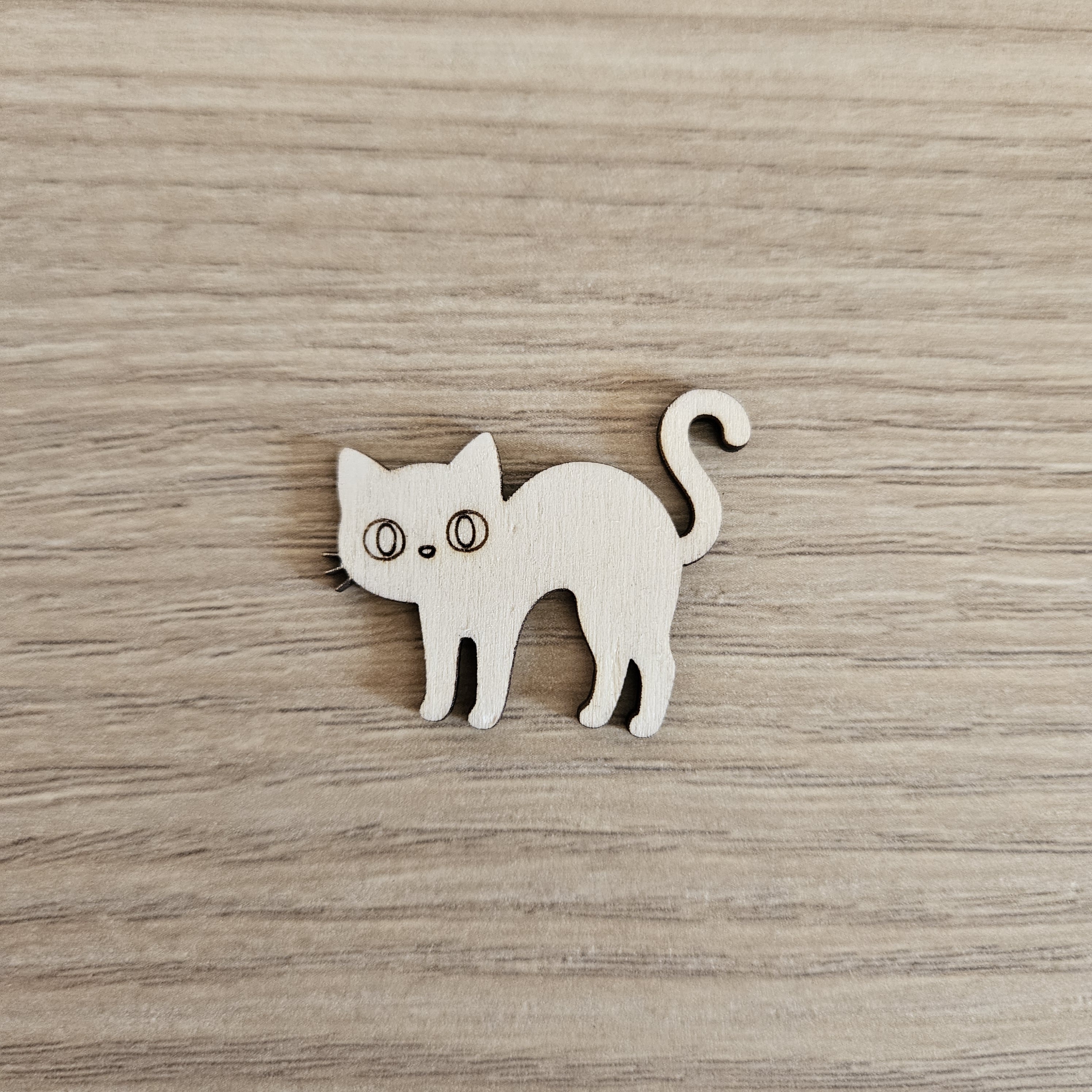 Sagoma in legno Gatto Halloween