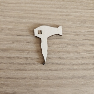 Sagoma in legno Phon parrucchiere