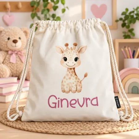 Sacca Asilo - Scuola Materna Personalizzabile con animaletto e nome