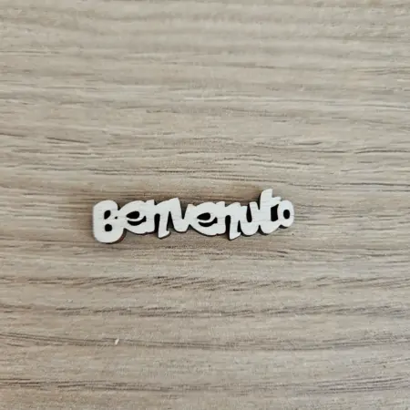 Sagoma in legno Scritta Benvenuto