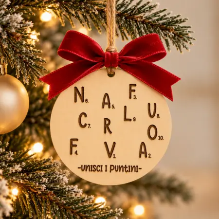 Decorazione Pallina di Natale “Unisci i puntini” - Vaff***