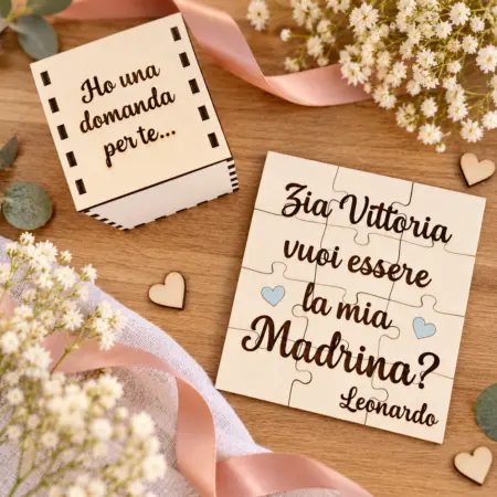 Proposta Padrino e Madrina Puzzle con scatolina