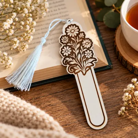 Segnalibro in Legno Bouquet Floreale